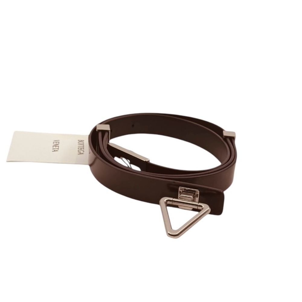NWT Bottega Veneta Brown Point Lock Belt | Size M (80cm/32in) |